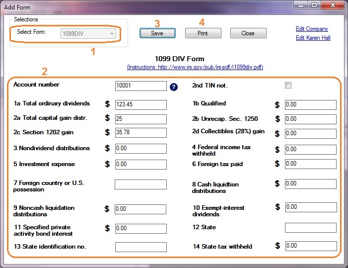 How To Print And File 1099 DIV Dividends And Distributions