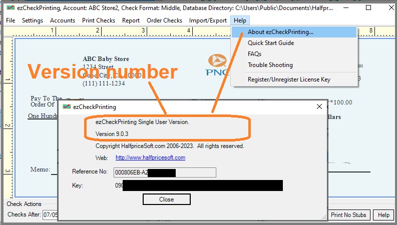 ezcheckprinting license key