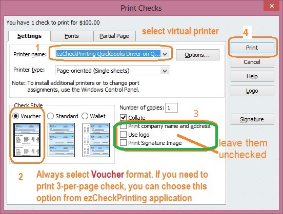 software to print checks in quickbooks