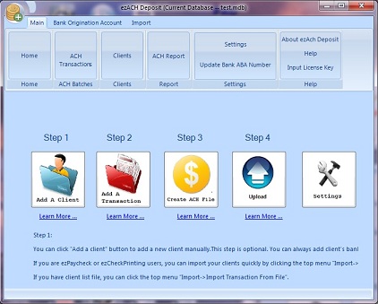 ezACH Deposit Software 3.0.5