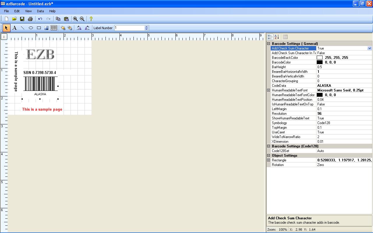 Screenshot for ezBarcodePrinting 2.0.3