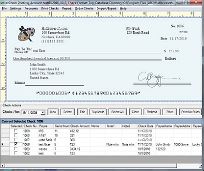 ezCheckPrinting for Mac OS 5.0.7