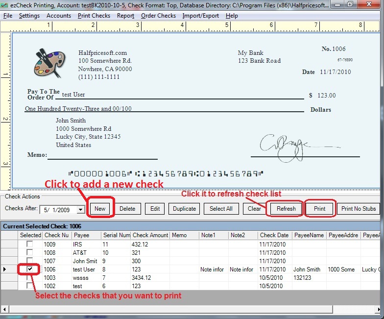 Star check writer   software informer. fill out and print 