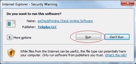 Check writing software