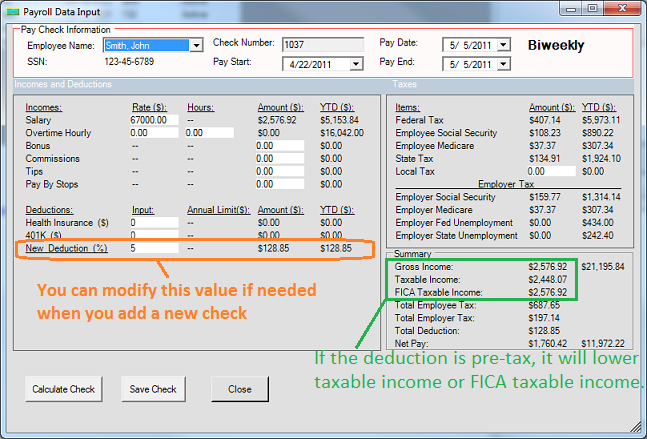 payroll deduction