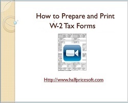 how to print W2