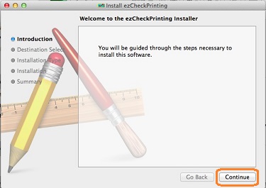 start to install mac check writer