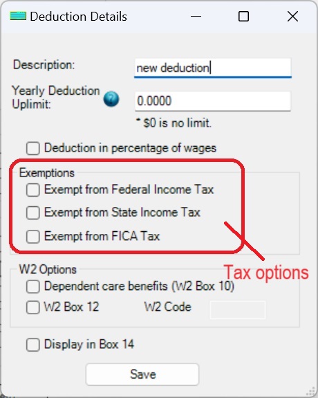 ezPaycheck deductions details