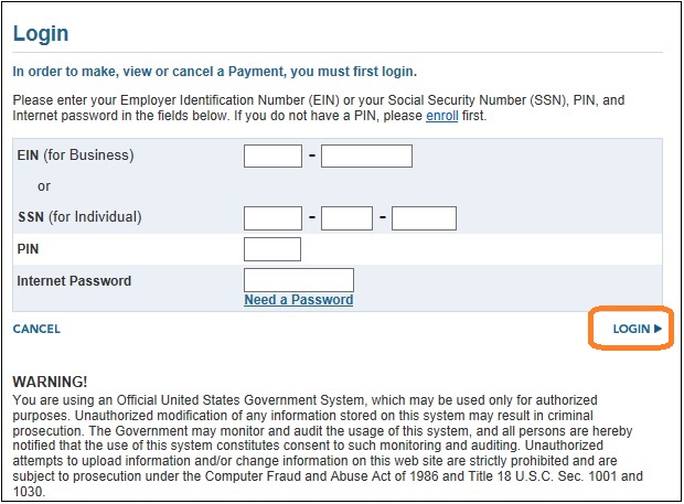 eftps site login