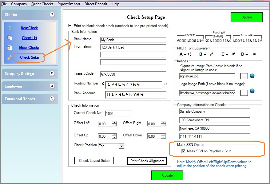 hide SSN on paychecks