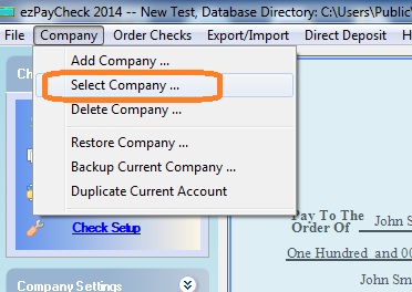 payroll database path