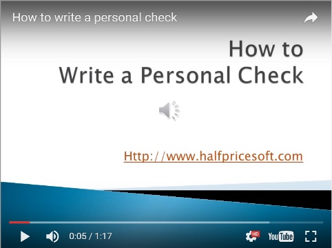 how to print your own checks