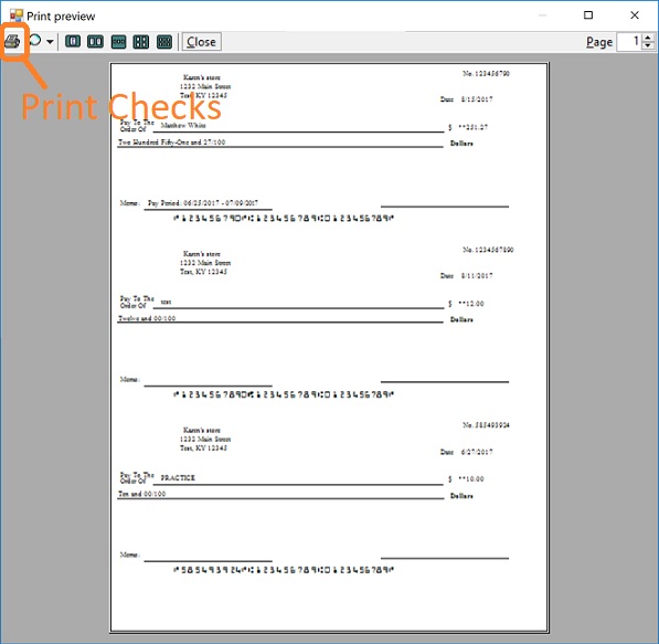print quicken checks