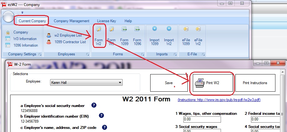 two part printing form