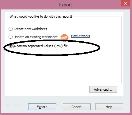 qb export file into csv format