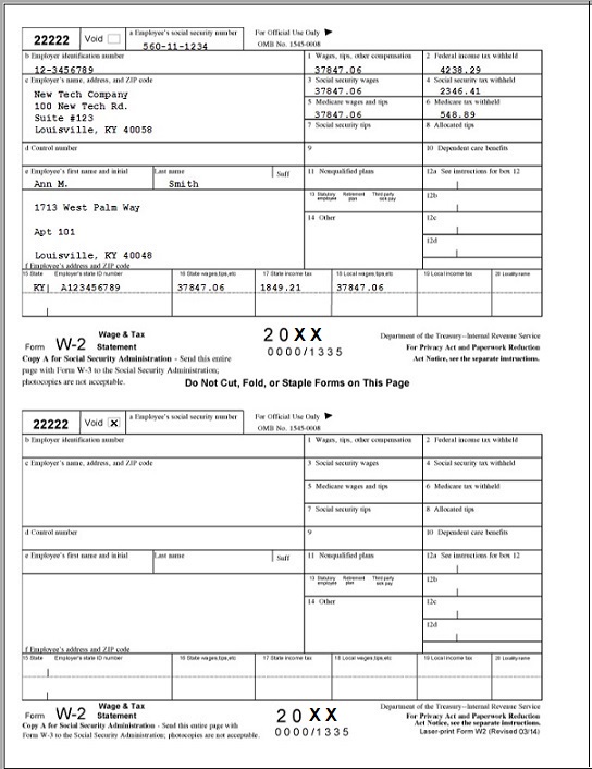 Program To Print W2 Forms