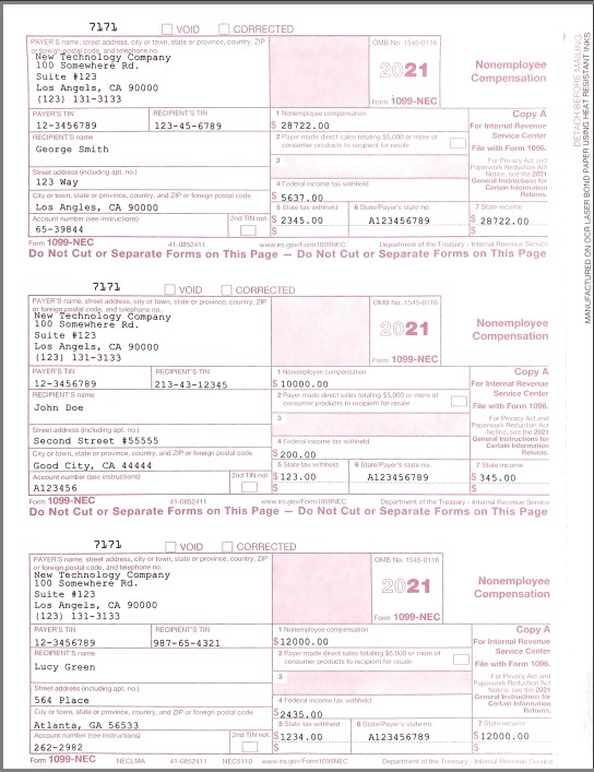 How To Fill Out And Print 1099 Nec Forms How To Fill Out And Print 1099 Nec Forms