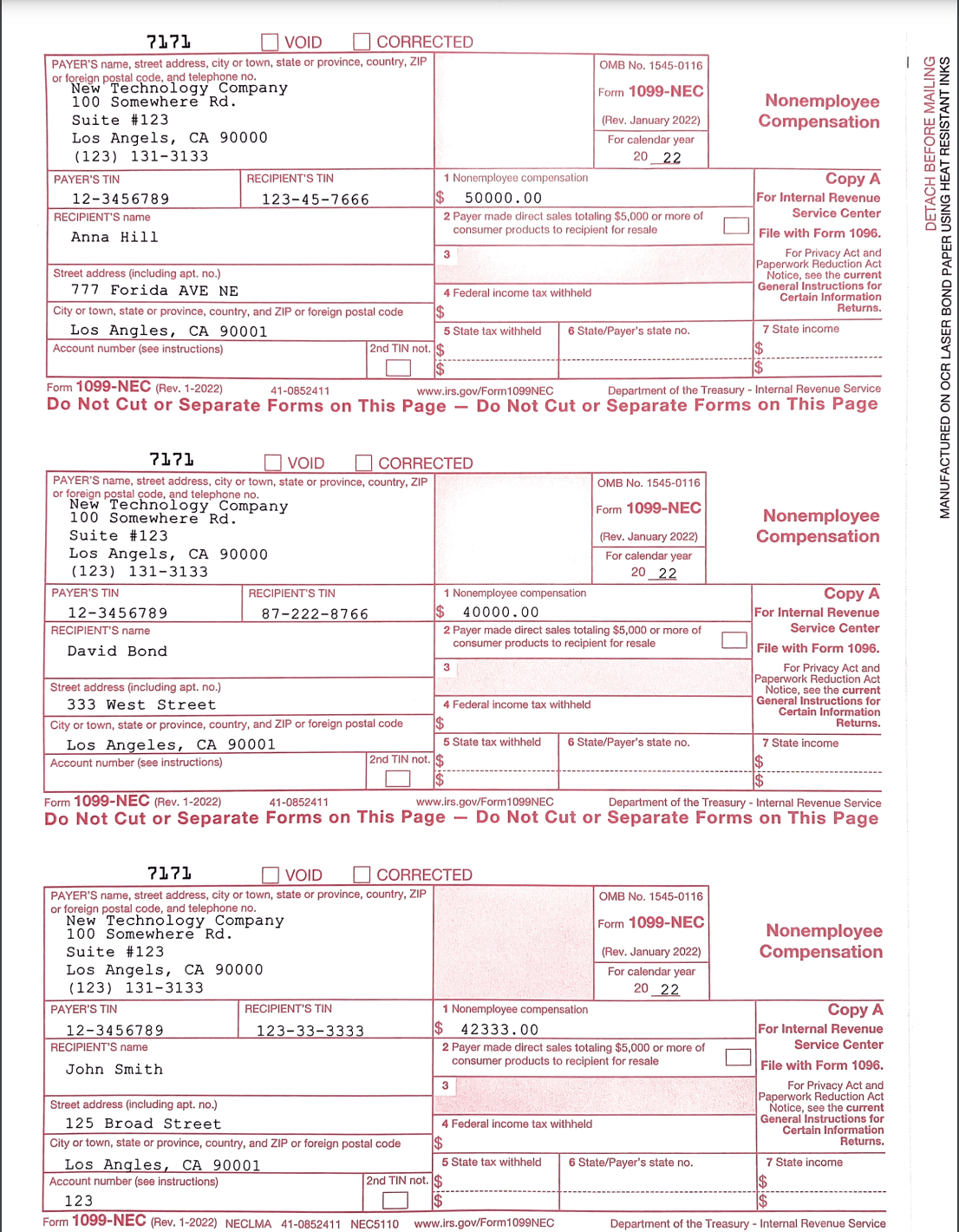 Free 1099 Nec Form 2024 Nert Tawnya