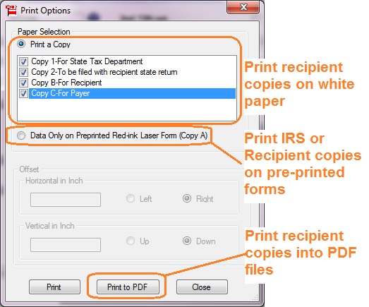 print 1099 misc on red forms