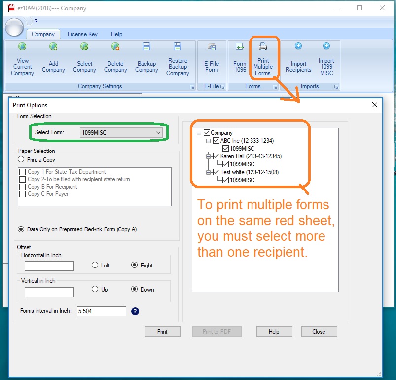 print 1099 form