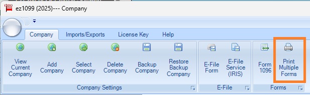 ez1099 print multiple forms