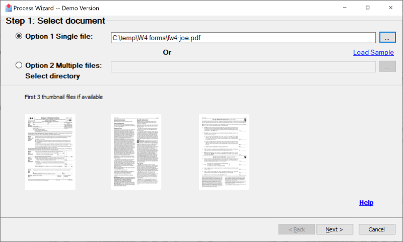 select single data file