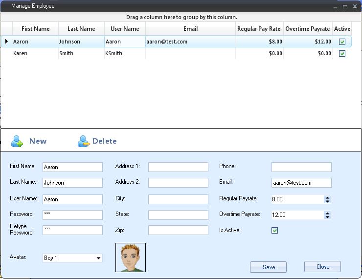 Time Sheet Manage Employee