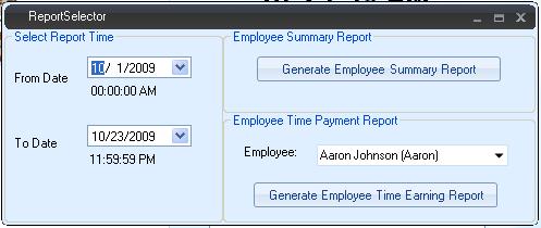 Generate Timetracking Payroll Report
