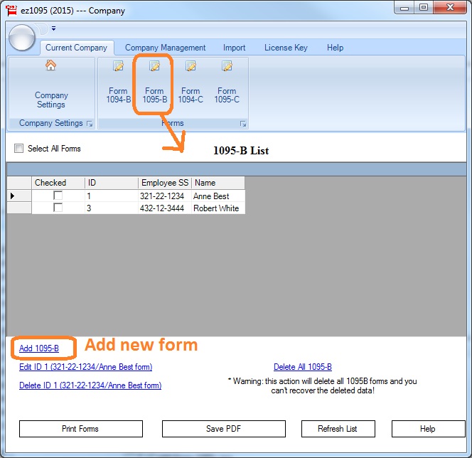 1095-B form list