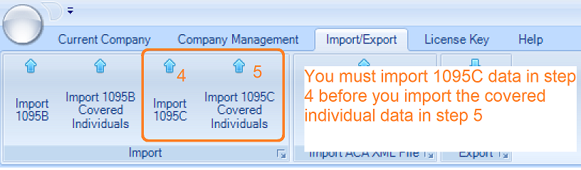 ez1095 software import menu