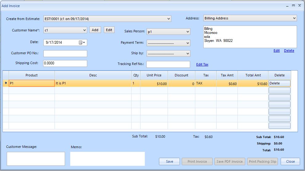 Инвойс add. EZACCOUNTING. Packing Slip Design. Ref product