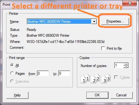 select printer