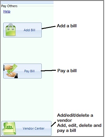 pay bills with ezAccounting