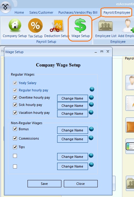 company wage options