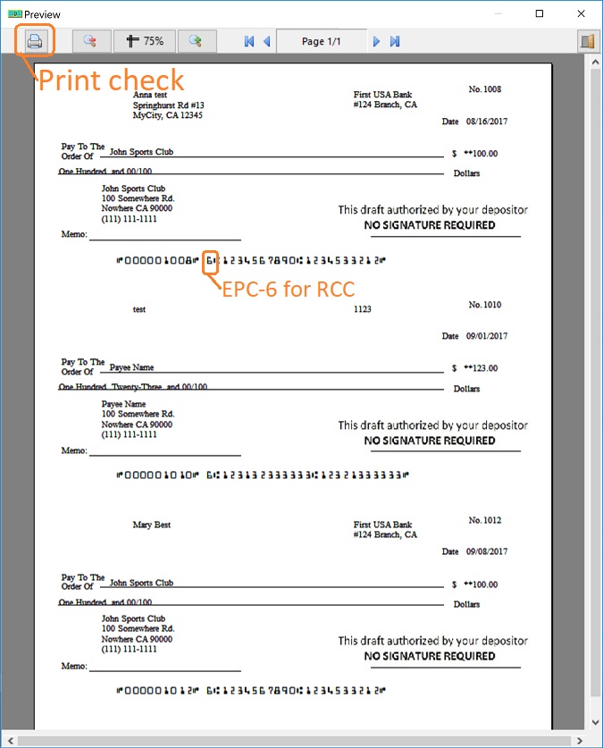 print preview draft check