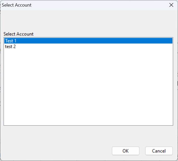 select account single-user version