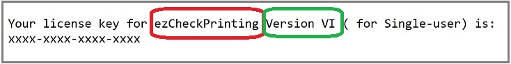 ezCheckPrinting key code