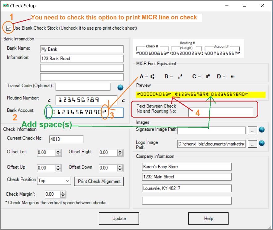 micr check printing template