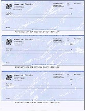 business check for art studio printed by ezCheckPrinting cheque software