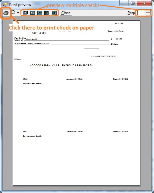 print checks