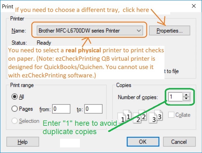 select printer