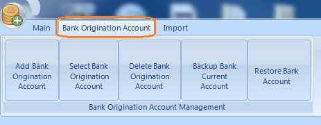 account management menu