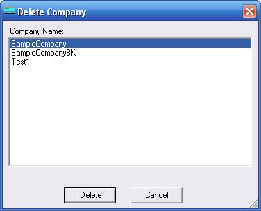 Delete Company