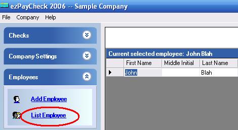 Select List Employee