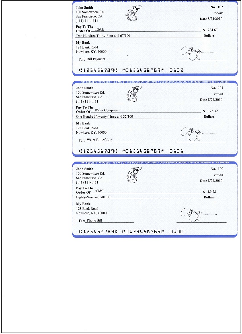 ezCheckPersonal makes it easy to print pocket-sized personal check For Print Check Template Word