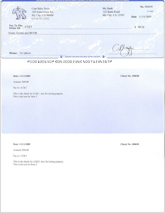 Blank Business Check Template Business Checks Payroll