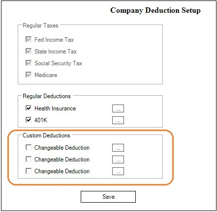 Vermont payroll deduction setup