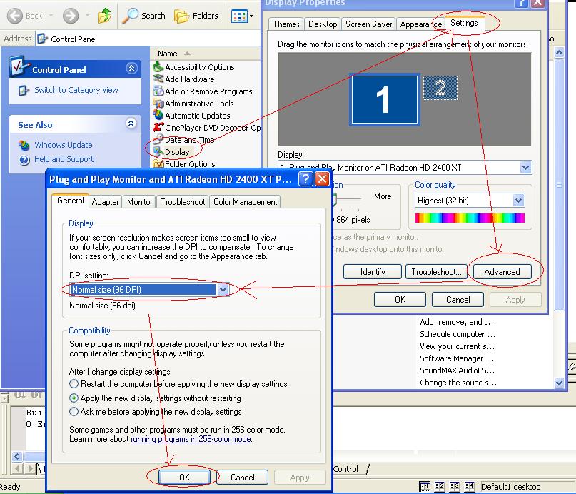 display dpi settings