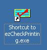 ezCheckPrinting desktop shortcut