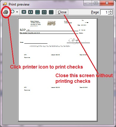 print quicken checks